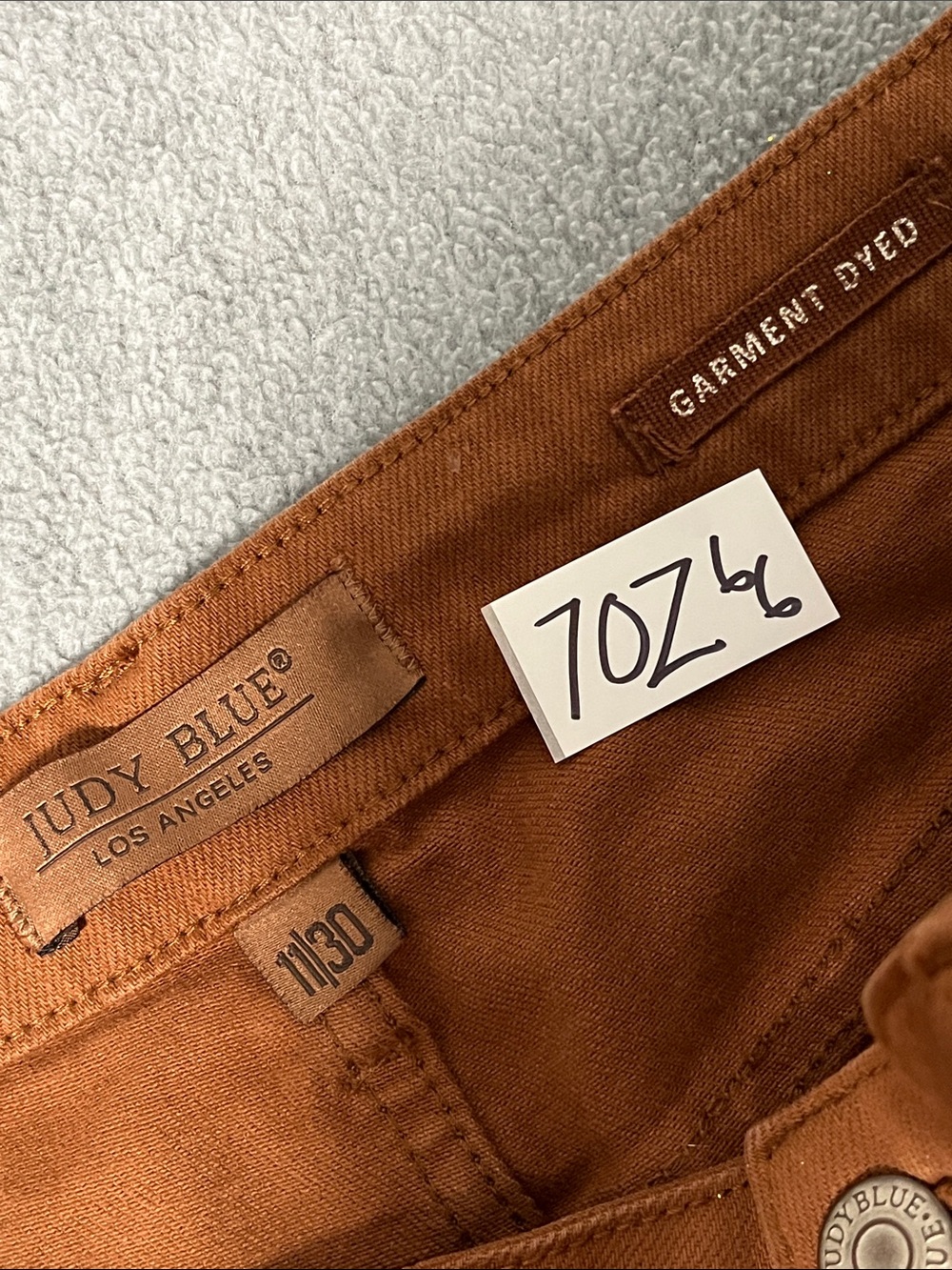 Judy Blue Wide Cropped Jeans Size 30 High Rise Brown - Picture 4 of 10